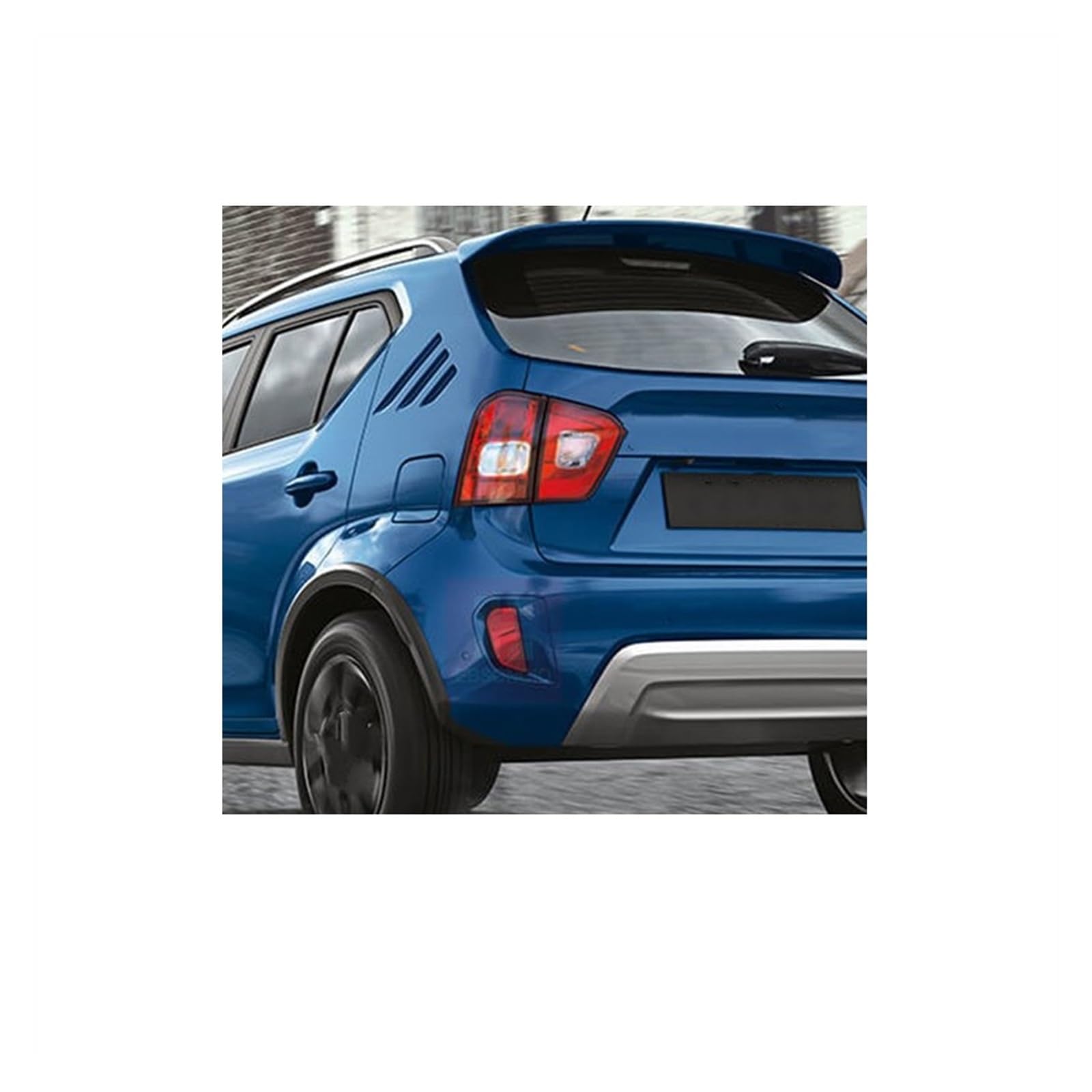 OTBEHUWJ Für Suzuki Für Ignis Spoiler 2017 2018 2019 2020 2021 Auto Hinten Stamm Spoiler Lippe Flügel Schwanz Flügel Dekoration Auto Heckspoiler(Blau) von OTBEHUWJ