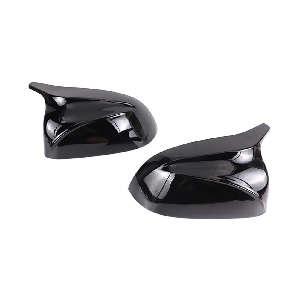 Rückspiegelgehäuse 2Pcs Glänzend Schwarz Carbon Muster Rückseite Spiegel Abdeckungen Shell Ersatz Für BMW X3 G01 Ix3 X4 G02 X5 G05 X6 G06 X7 G07 Spiegelkappen (Color : 1 UK) von OTHZON