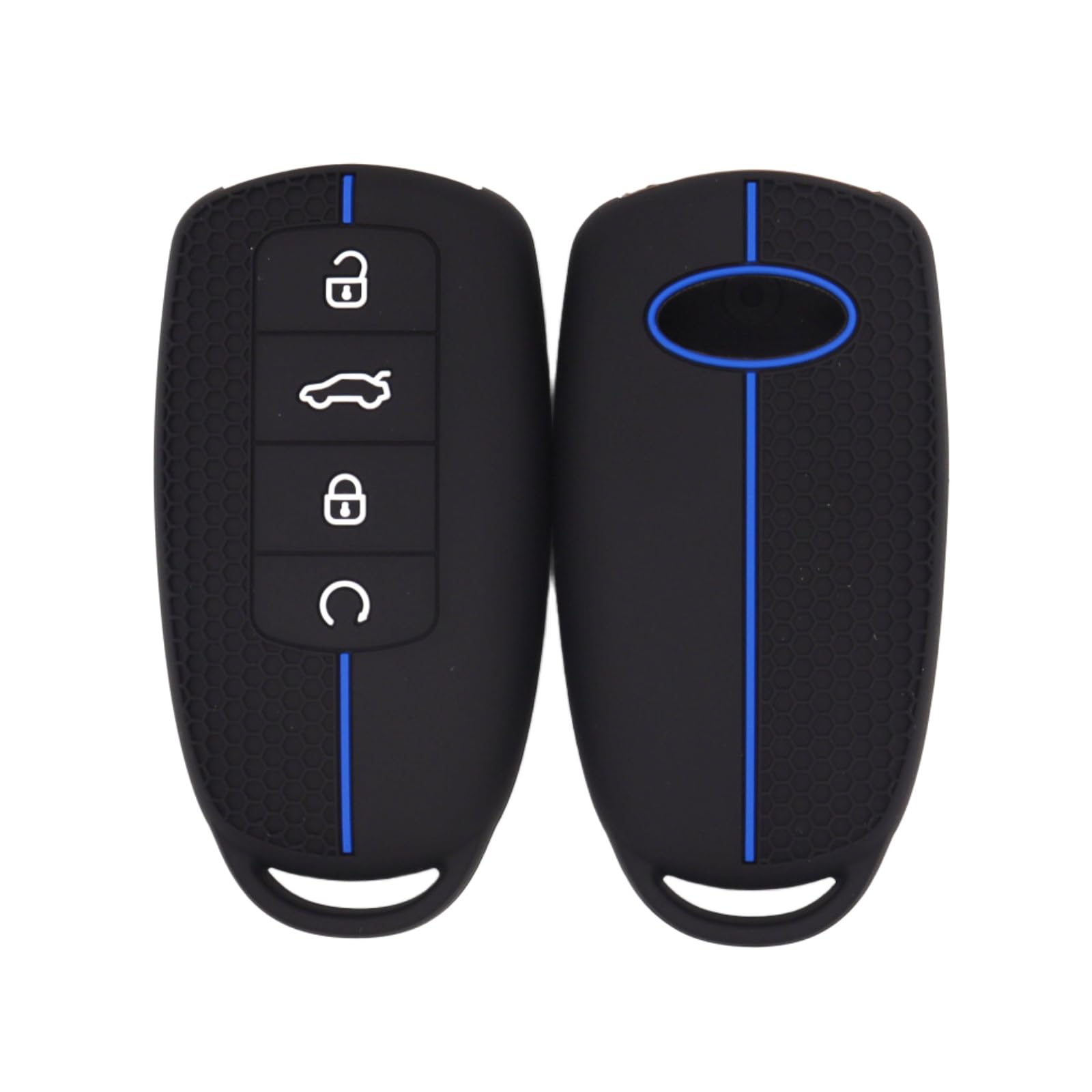 OTMIK Silikon Autoschlüssel Hülle Case passend für Chery omoda C5 Tiggo 8 Plus 7 Pro Tiggo 8 Pro Arrizo 5 Schlüsselhülle Zubehör (Blaue Linie) von OTMIK