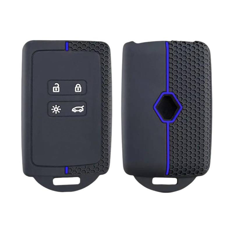 OTMIK Silikon Autoschlüssel Hülle passend für Renault Austral Remote Key Shell Zubehör (Blau) von OTMIK