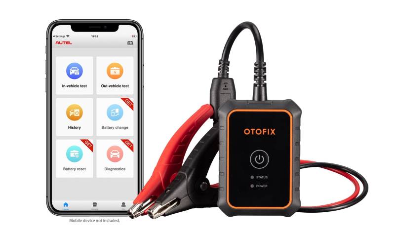 OTOFIX BT1-Lite 6 V 12 V Autobatterie-Tester Automotive 100–2000 CCA Autobatterie-Analysegerät, Kurbel- und Ladesystemtest, Orange von OTOFIX