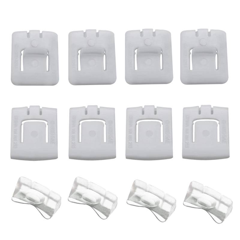 OTOTEC 12-teiliges Set für Autositzschiene, Gleitschiene, Gleitstück-Set, 435881203A 171881213B, Kunststoff-Sitzschnallen-Befestigungs-Clips, kompatibel mit MK1, MK2, MK3 Golf von OTOTEC