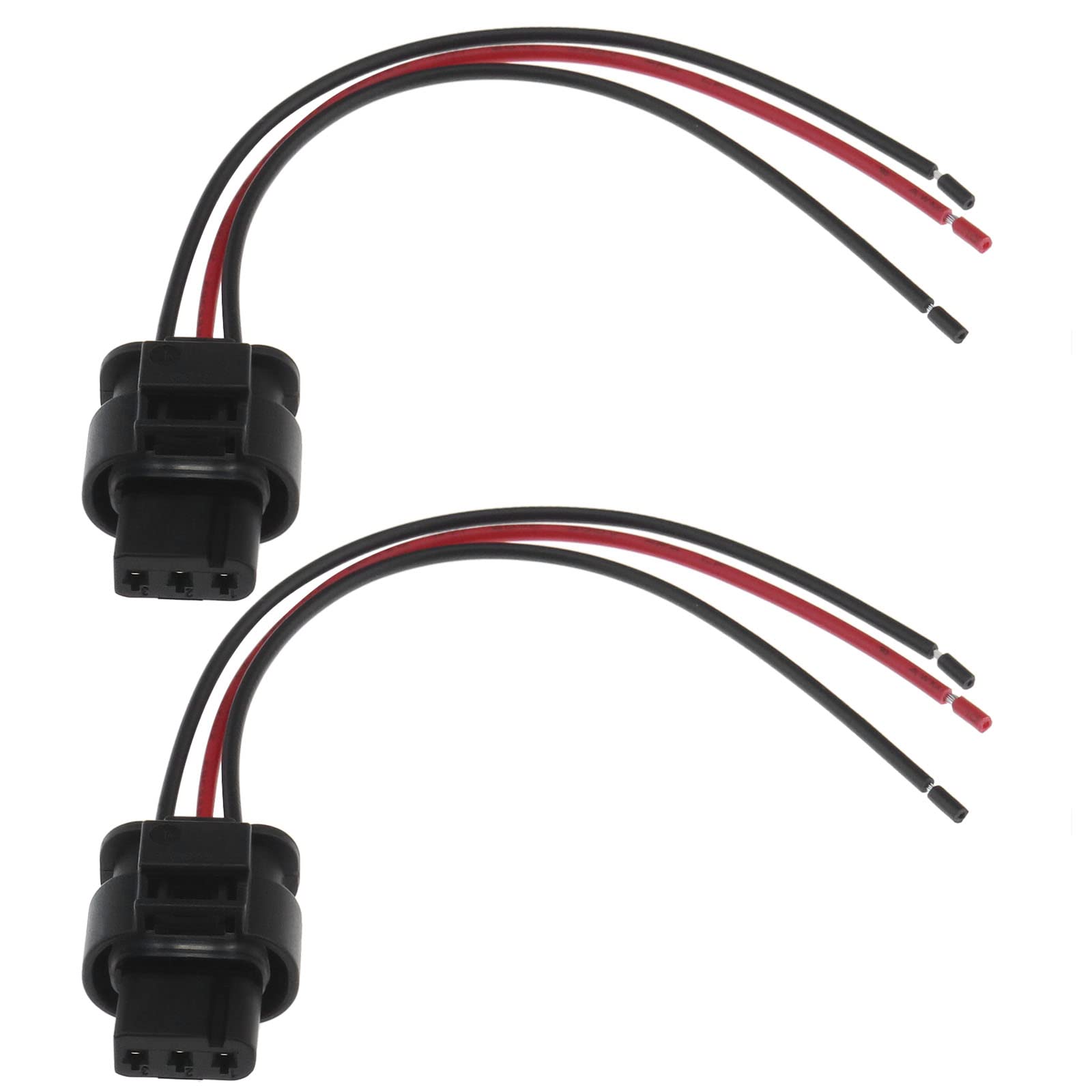 OTOTEC 2 STK. 3 Pin Auto PDC Sensor Kabel Stecker Kabelbaum Ersatz 3C0973203 1452669 Kompatibel mit VW Kompatibel mit Audi 3 Pin PDC Parksensor Stecker Kabel von OTOTEC