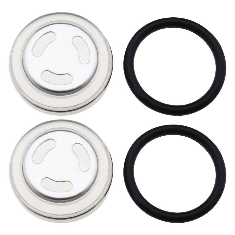 2 Sets 18mm Schauglas Dichtung für Motorrad Vorne Hinten Bremse Kupplung Hauptbremszylinder Reservoir Sichtspiegel Motorrad Zubehör von OTOTEC