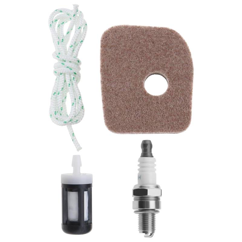 4-teilig Set Luftfilter Service Kit Kompatibel mit Stihl BG56 BG86 SH56C SH86 SH86C Luft Kraftstofffilter Zündkerzen Kit Zubehör von OTOTEC