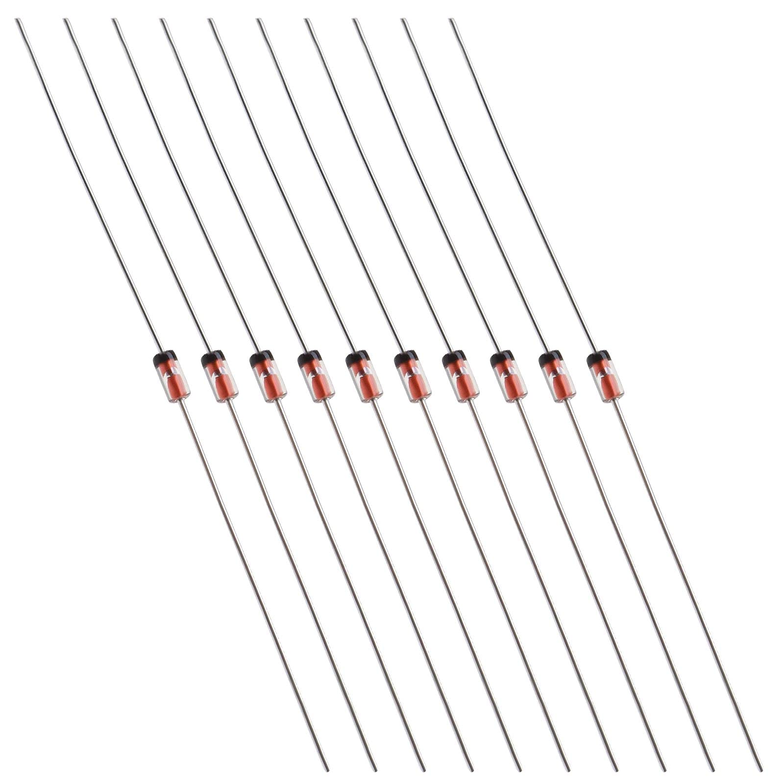 50 STÜCKE 1N34A Germaniumdiode 50 mA 65 V Axial 1N34A Elektronische Siliziumdioden Elektronische Komponenten für AM FM TV-IF-Anwendungen von OTOTEC