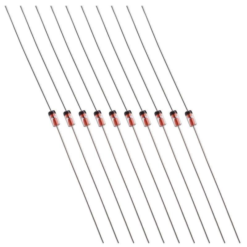 50 STÜCKE 1N34A Germaniumdiode 50 mA 65 V Axial 1N34A Elektronische Siliziumdioden Elektronische Komponenten für AM FM TV-IF-Anwendungen von OTOTEC