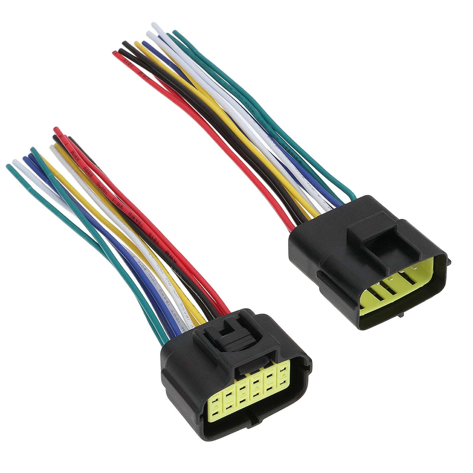 OTOTEC 1 Paar 12-poliger Wasserdichter Elektrischer Autostecker Abgedichteter Stecker Und Buchse Kabel 300 V 18 AWG für Elektronische Autoausrüstung von OTOTEC