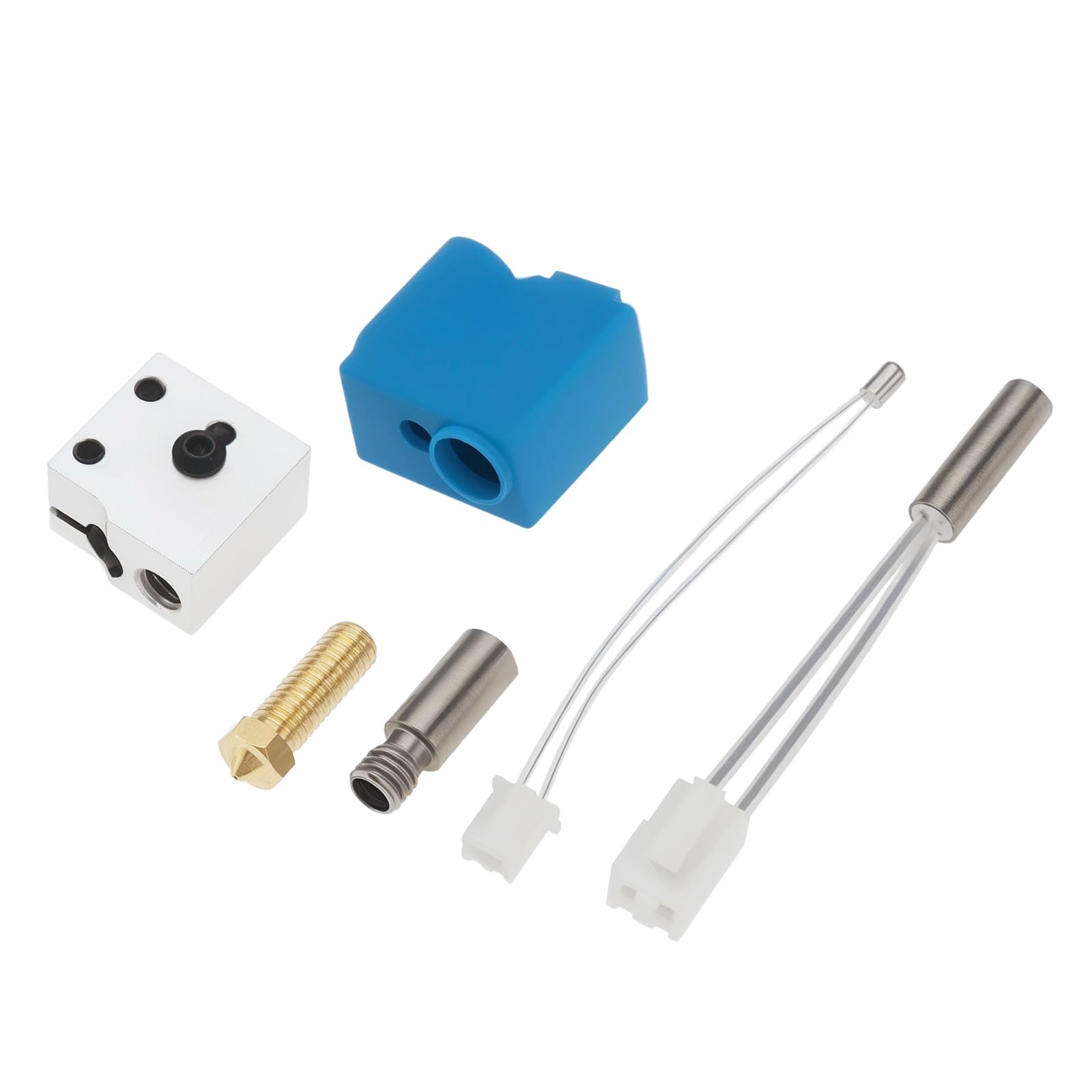 OTOTEC 1 Set 3D-Drucker-Extruder-Kit Düsen-Heizblock 24 V 64 W Thermistor-Ersatzkit Kompatibel mit Artilry Sidewinder X1 X2 Kompatibel mit Genius 3D-Drucker-Hotend von OTOTEC