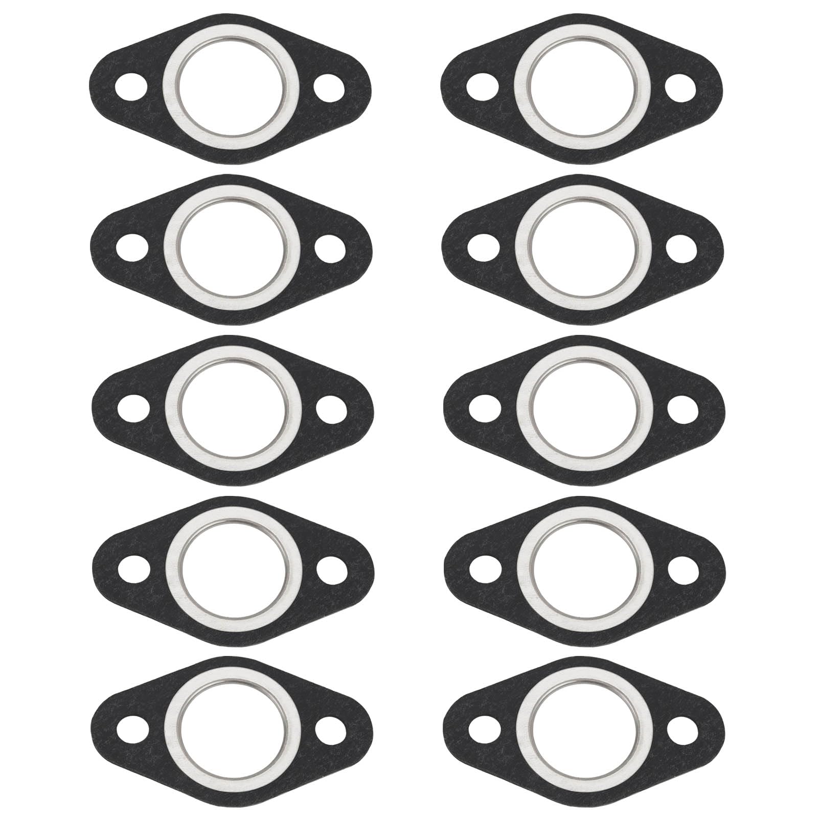 OTOTEC 10-teilige Auspuffkrümmerdichtung 25 Mm Innendurchmesser Schalldämpfer-Geräuschreduzierungsdichtung Kompatibel mit 50 Cc 2-Takt-Roller-Motorrädern Kompatibel mit MBK Booster von OTOTEC