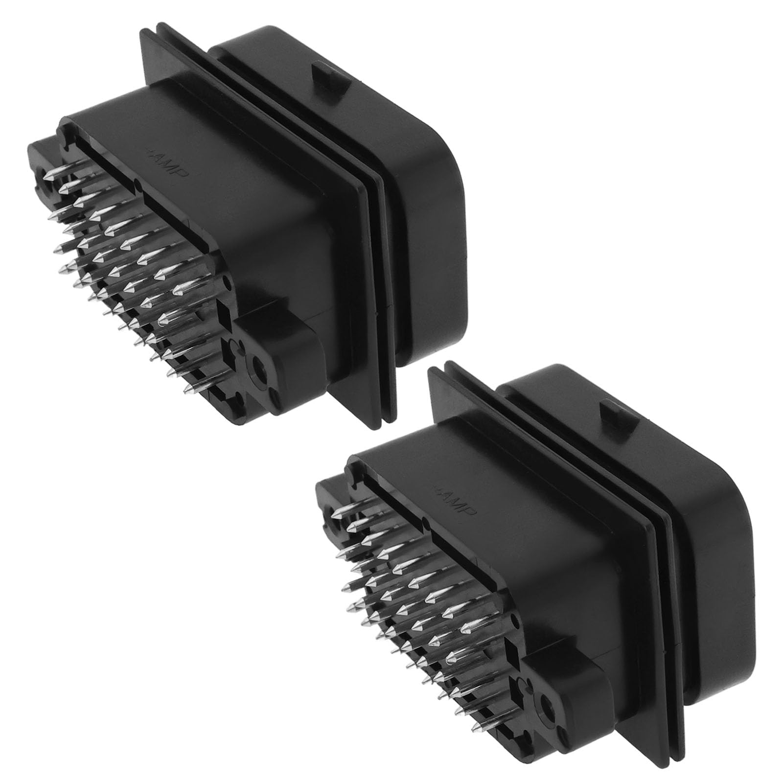 OTOTEC 2 Stück 34 Pin 3-Slots AMP Automotive Wasserdichter Stecker Kunststoff-Kabelsteckergehäuse für die Meisten Automodelle von OTOTEC