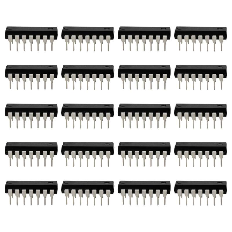 OTOTEC 20 Stück TL074CN Operationsverstärker Ersatz TL074 Operationsverstärker IC-Chip DIP-14 Rauscharmer JFET Eingangschip für die Audiosignalverarbeitung von OTOTEC