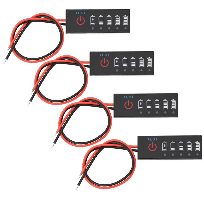 OTOTEC 4 STÜCKE Li-Ionen-Akku-Kapazitätsspannungsmesser-Tester 2S 7,4 V 15 MA Leitungslänge 14,5 Cm 40 X 15 X 2,7 Mm Lithium-Batterie-Kapazitätsanzeigemodul von OTOTEC