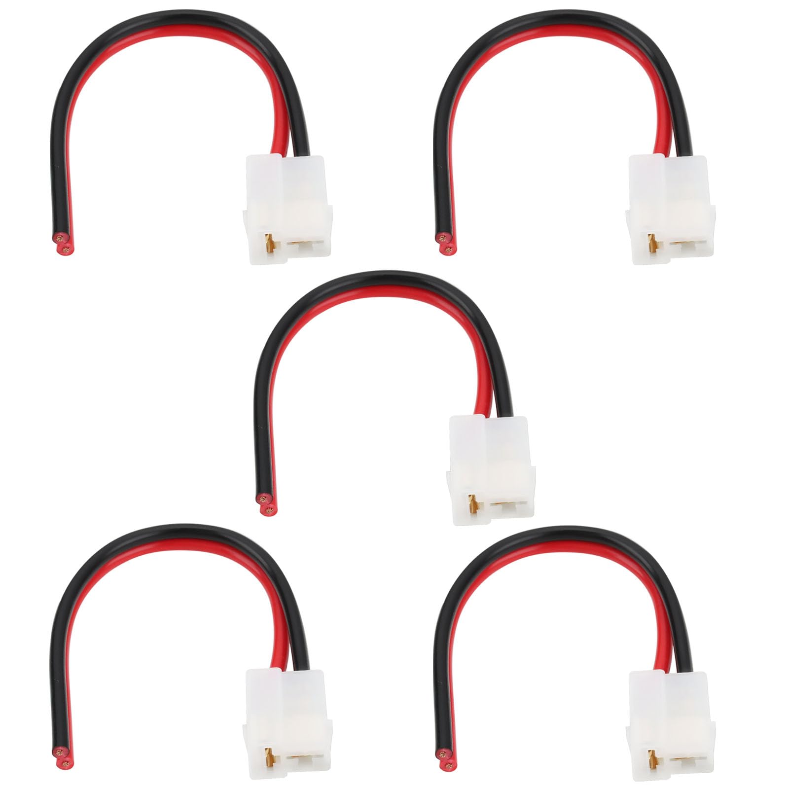 OTOTEC 5 Stück 2-poliger T-Stecker Zur Reparatur von Lichtmaschinen 15 cm Vorverdrahtetes Pigtail-Anschlusskabel 16 AWG Elektrischer Anschluss für Kfz-Ladesysteme von OTOTEC