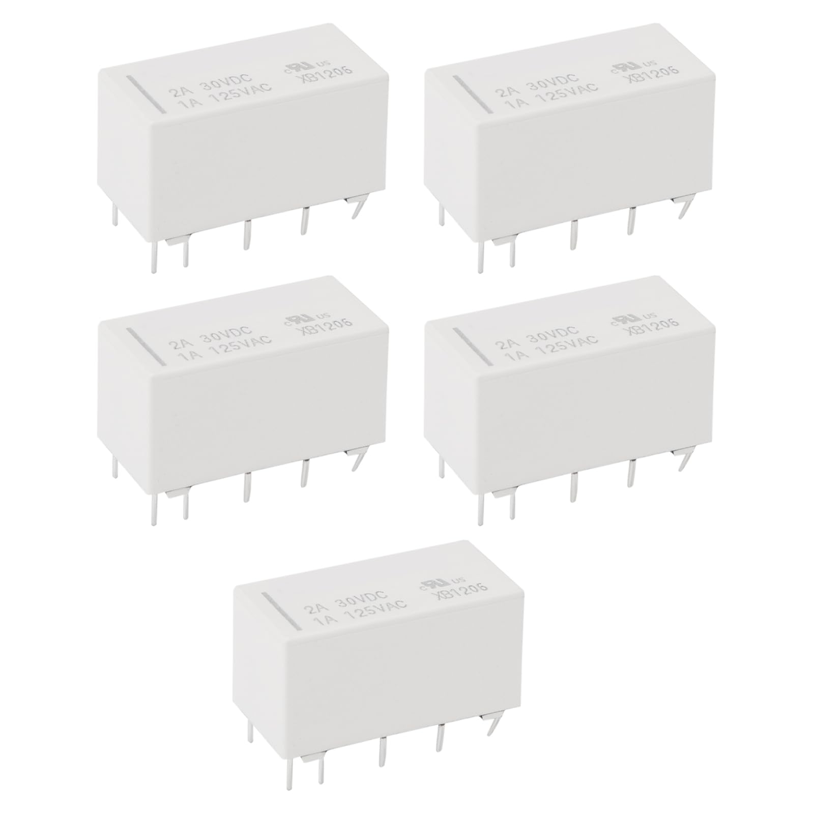 OTOTEC 5 Stücke 10 Pin Miniatur Relais Bistabil 3V HFD2-003-M-L2-D Selbstsichernder Niedriger Controller für Eisenbahnmodell Heimwerker Weiß von OTOTEC