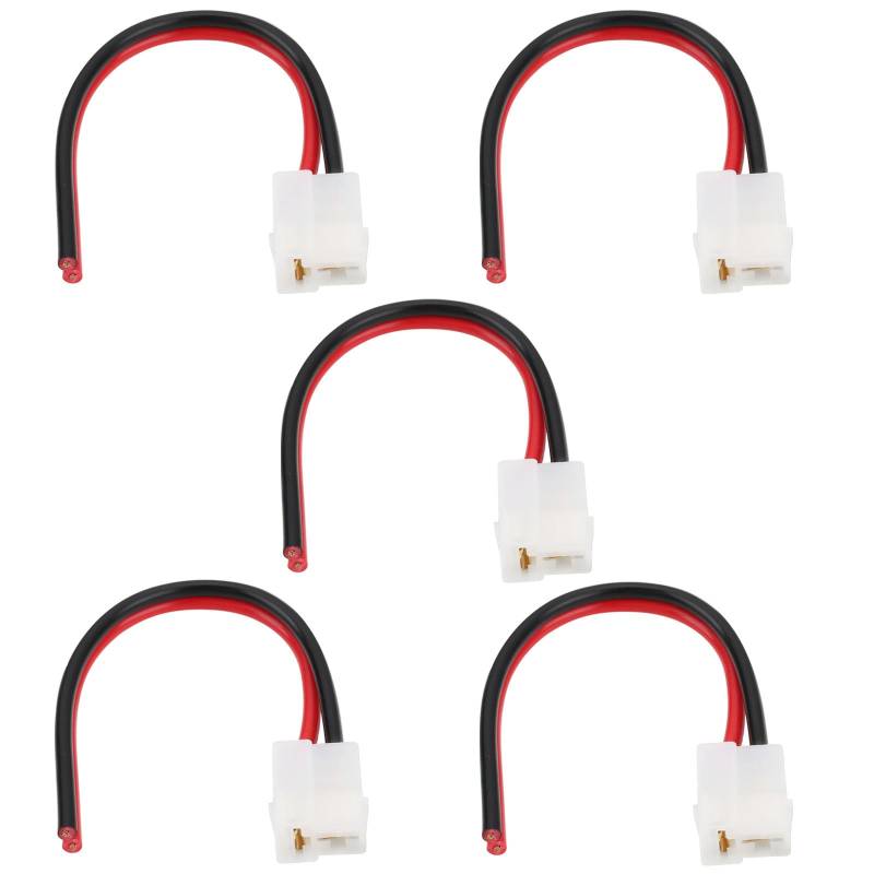 OTOTEC 5 x 2-poliger Lichtmaschinen-Reparatur-T-Stecker, 15 cm, vorverdrahtet, Pigtail-Kabel, 16 AWG, elektrischer Stecker für Kfz-Ladesysteme von OTOTEC