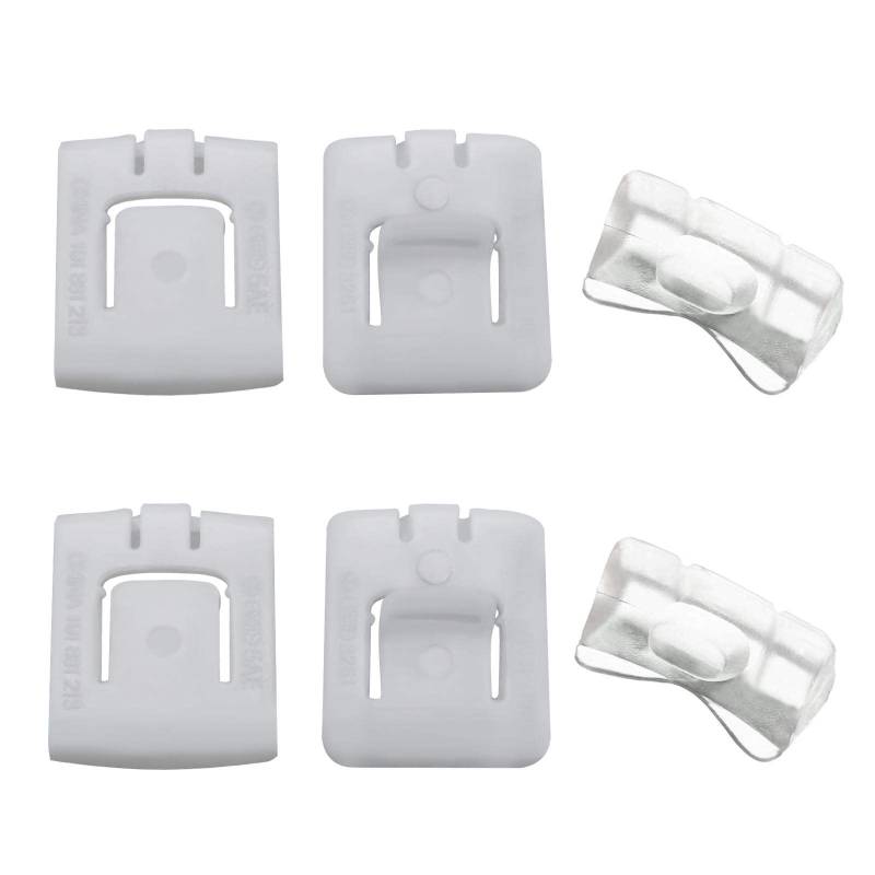 OTOTEC 6-teiliges Set für Autositzschiene, Gleitschiene, Gleitstück-Set, 435881203A 171881213B, Kunststoff-Sitzschnallen-Befestigungs-Clips, kompatibel mit MK1, MK2, MK3 Golf von OTOTEC