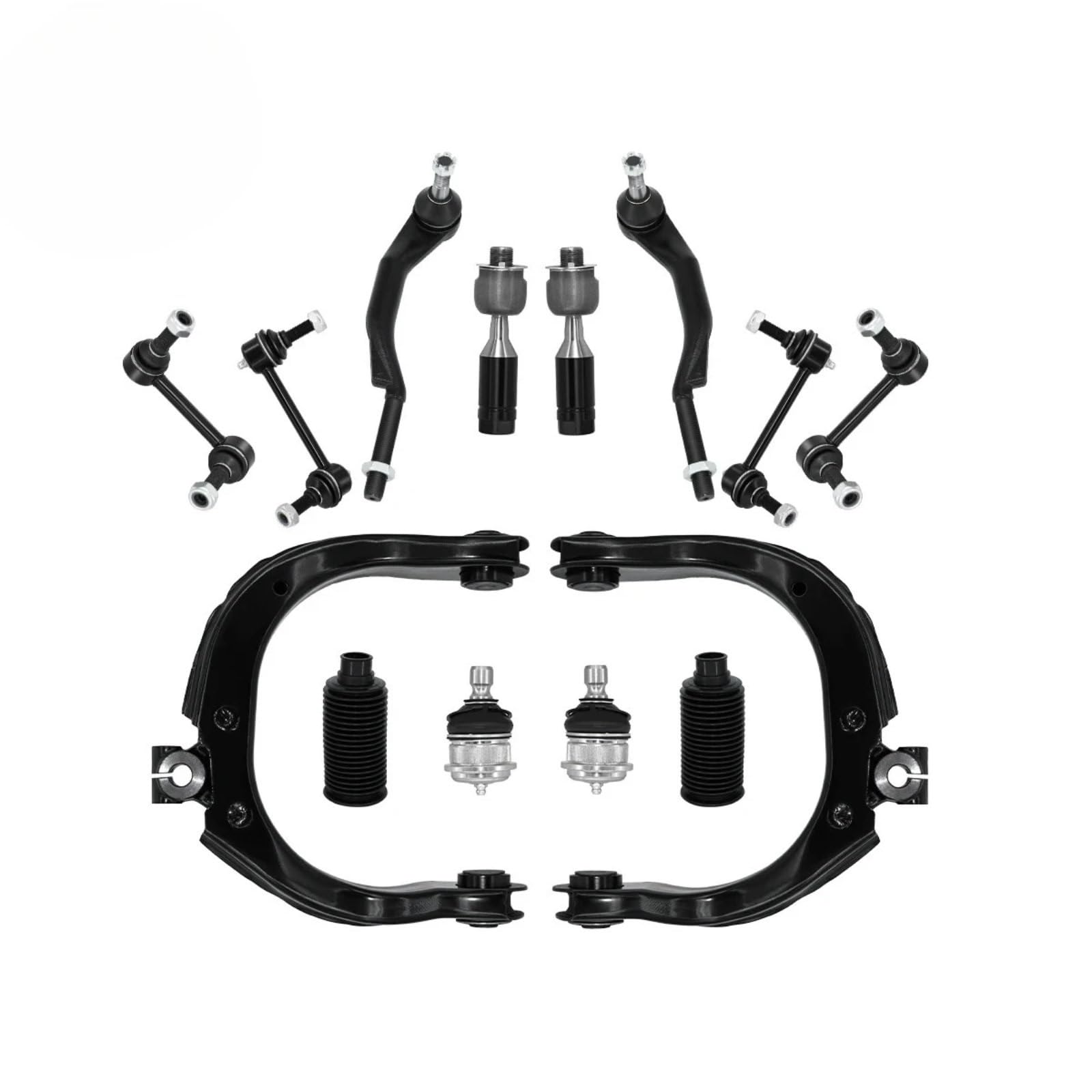 Lenker Radaufhängung Kompatibel Mit Isuzu Für Ascender 2004 2005 2006 2007. 14-teiliges Stabilisator-Set Für Vorderen Oberen Querlenker OEM: K640294 K640293 EV80965 ES3675 von OTOZUM