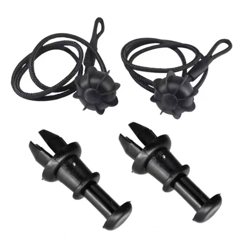 OTOZUM Auto Kofferraum Halteband Kompatibel Mit Seat Für Altea 2004–2009 Für Arona 2018–2021 Für Ibiza 2002–2018 Kofferraum-Hutablage Befestigungsgurt String Clip 1M6867574A(4pcs Sets) von OTOZUM