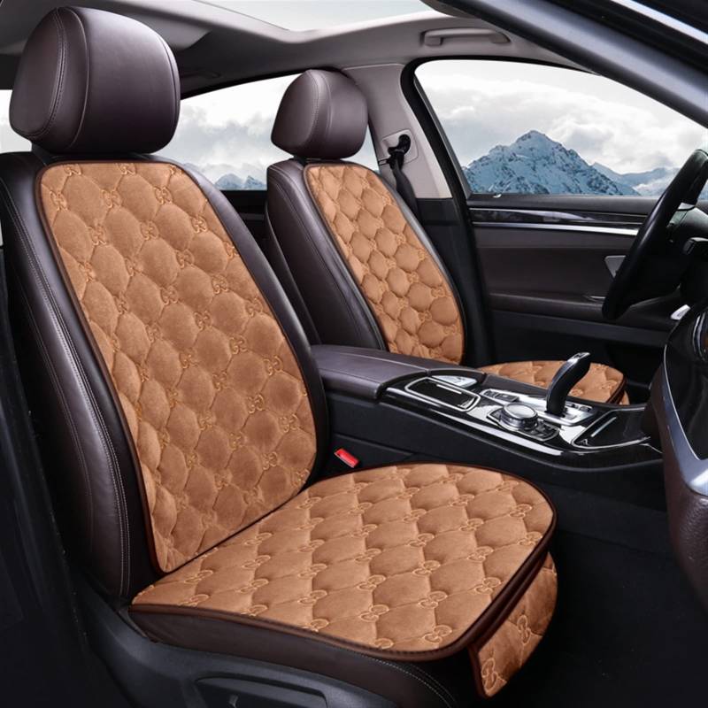 OTOZUM Fahrer Vorne Hinten Sitz Kissenbezüge Auto Sitz Schutz Winter Auto Sitz Cape Auto Stuhl Protector Pad Set Pad Matte Waschbar sitzüberzug(B,1 Front Seat) von OTOZUM