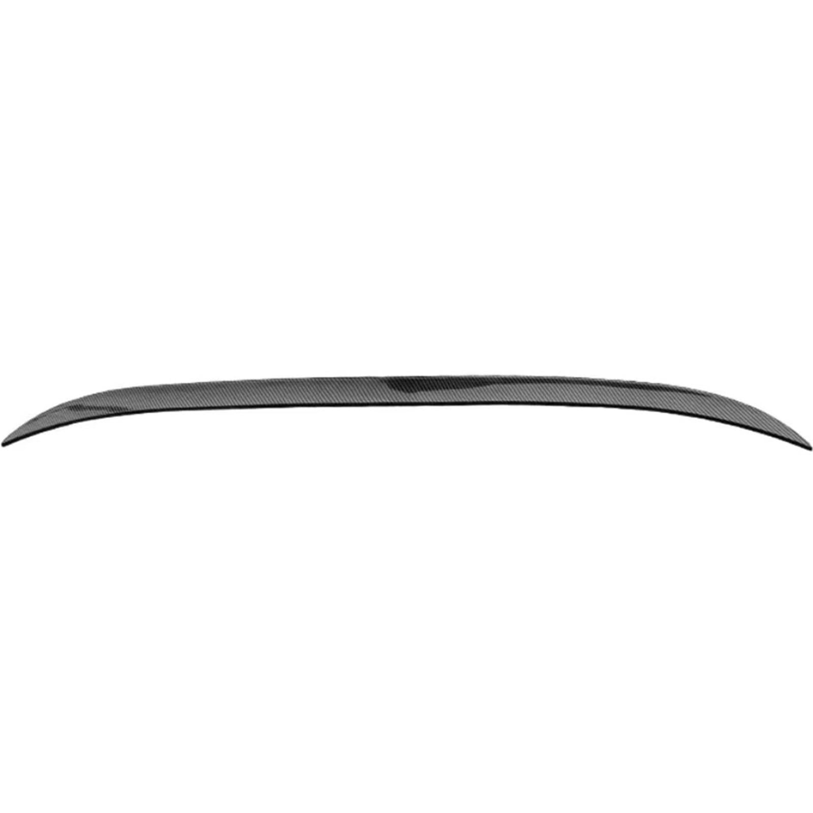 OTOZUM Kofferraumspoiler 47,63 Zoll Universal Schwarz Spoiler Lippe Limousine Heck 121 cm Hinten Für Flügel Außenmodifikation Zubehör Styling Dekoration(Carbon Fiber) von OTOZUM