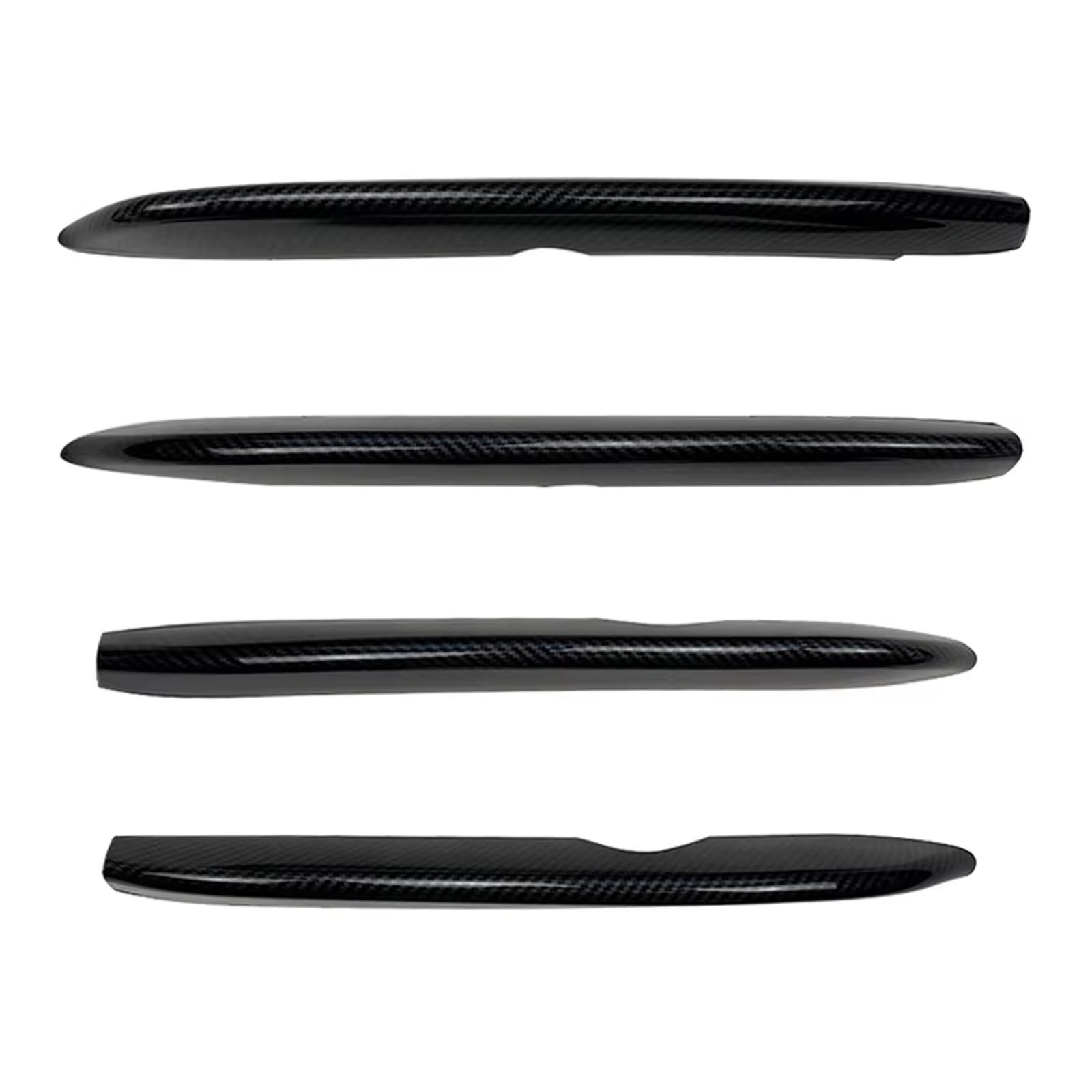 OTOZUM Kofferraumspoiler Kompatibel Mit Benz Für CLA W118 C118 CLA35 2020 2021 2022 2023 2024 Frontstoßstange Air Vent Splitter Canard Spoiler Grille Glänzend Schwarze Dekoration(Carbon Look) von OTOZUM