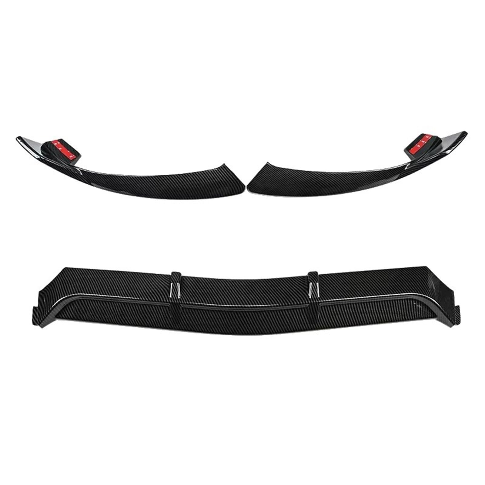 OTOZUM Kofferraumspoiler Kompatibel Mit Benz Für W205 C205 C200 C250 C260 C300 C400 C450 Auto Coupe Frontstoßstange Lip Body Kit Spoiler Splitter Diffusor Styling Dekoration(Carbon Fiber(2014-2018)) von OTOZUM