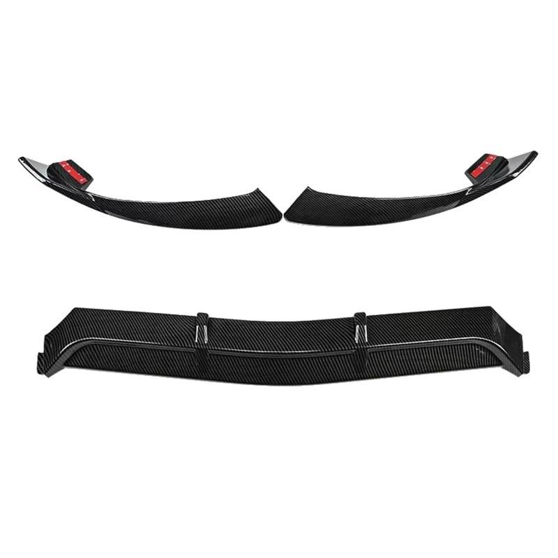 OTOZUM Kofferraumspoiler Kompatibel Mit Benz Für W205 C205 C200 C250 C260 C300 C400 C450 Auto Coupe Frontstoßstange Lip Body Kit Spoiler Splitter Diffusor Styling Dekoration(Carbon Fiber(2014-2018)) von OTOZUM