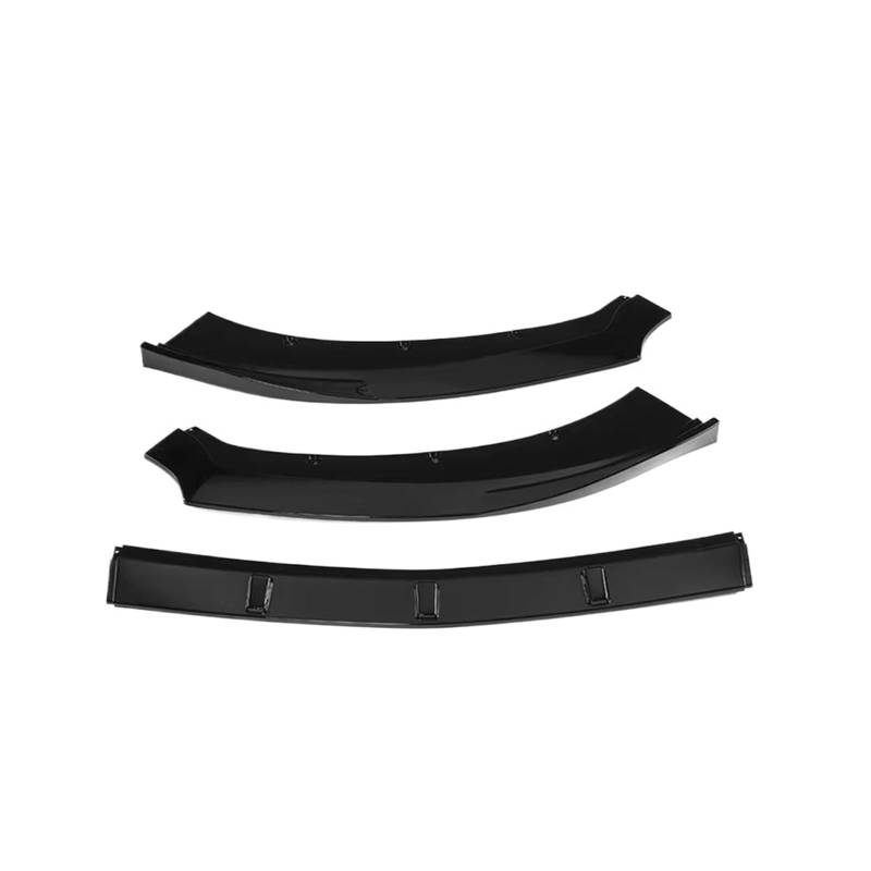 OTOZUM Kofferraumspoiler Kompatibel Mit Ford Für Mustang 2015 2016 2017 3-teilig Karbonfaser-Look/Schwarz Auto-Frontstoßstangen-Splitter Lippen-Körper-Set Spoiler-Diffusor-Schutz(Glossy Black) von OTOZUM