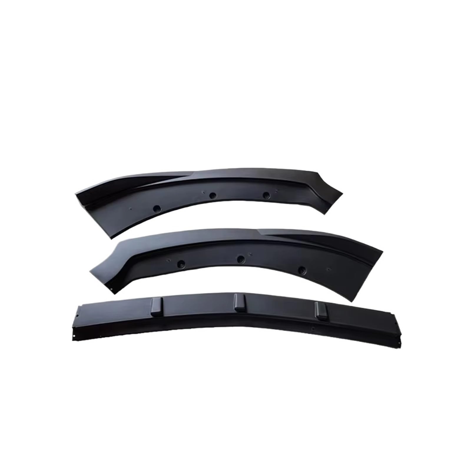 OTOZUM Kofferraumspoiler Kompatibel Mit Ford Für Mustang 2015 2016 2017 3-teilig Karbonfaser-Look/Schwarz Auto-Frontstoßstangen-Splitter Lippen-Körper-Set Spoiler-Diffusor-Schutz(Matte Black) von OTOZUM