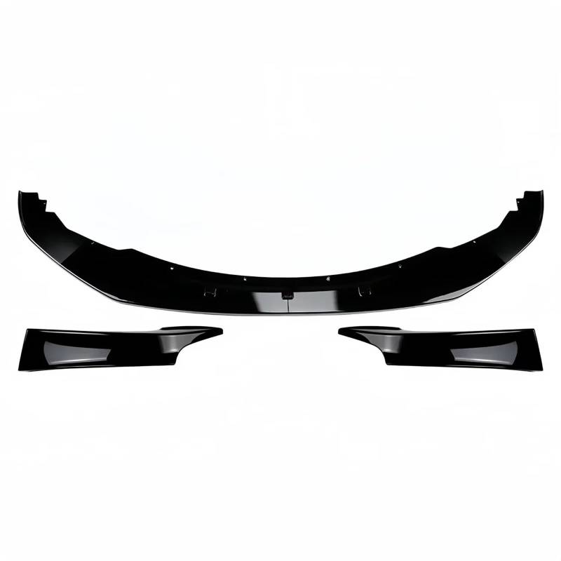 OTOZUM Kofferraumspoiler Kompatibel Mit Für F20 F21 2011 2012 2013 2014 Glänzendes Schwarz Auto-Frontstoßstange Splitterlippe Außen-Tuning-Zubehör(Gloss Black Set) von OTOZUM