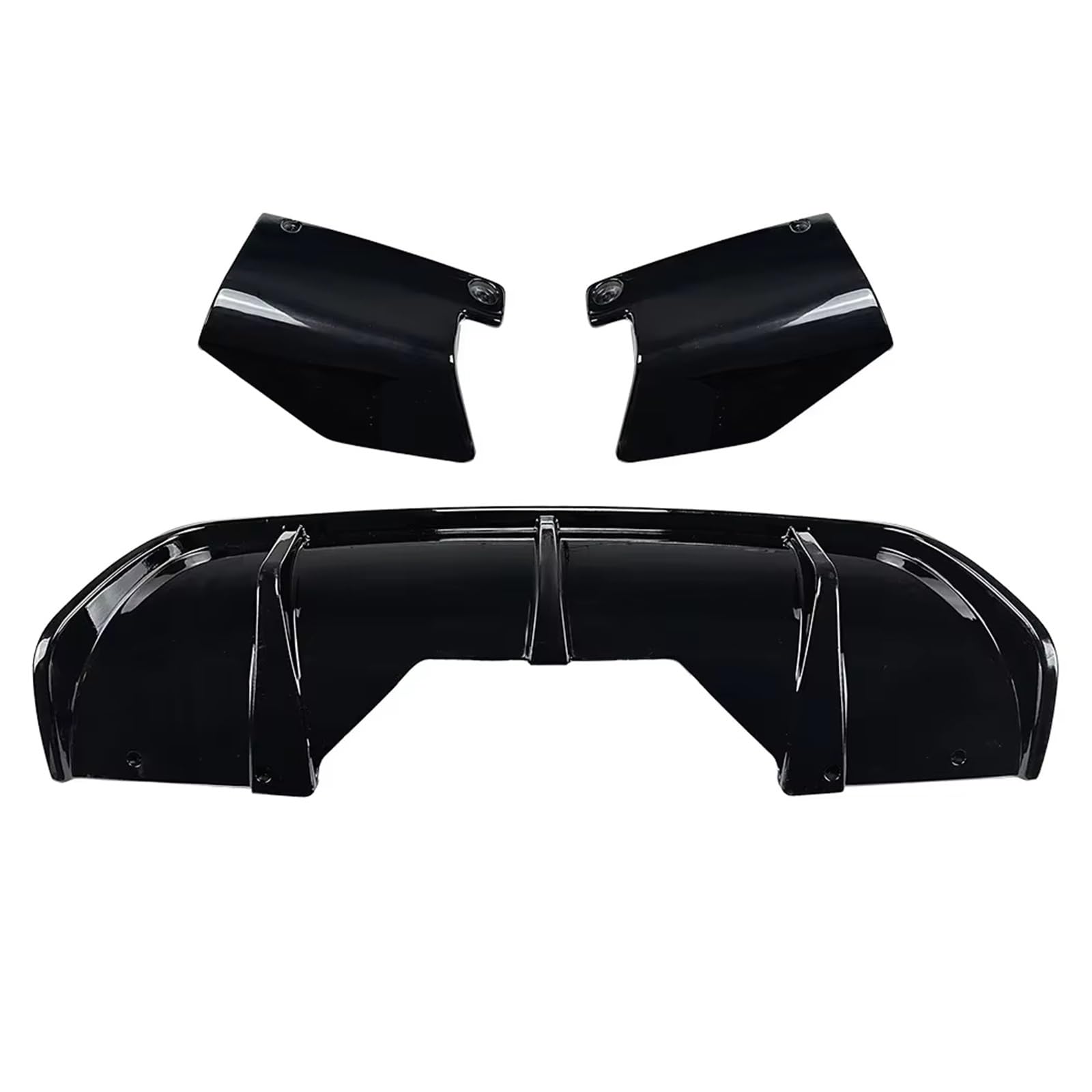 OTOZUM Kofferraumspoiler Kompatibel Mit Für X6 F16 2014 2015 2016 2017 2018 2019 Auto-Hecklippenspoiler Hintere Ecke Karosserie-Kits Schutzfolie Autoteile-Tuning(Gloss Black) von OTOZUM