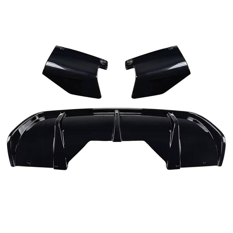 OTOZUM Kofferraumspoiler Kompatibel Mit Für X6 F16 2014 2015 2016 2017 2018 2019 Auto-Hecklippenspoiler Hintere Ecke Karosserie-Kits Schutzfolie Autoteile-Tuning(Gloss Black) von OTOZUM