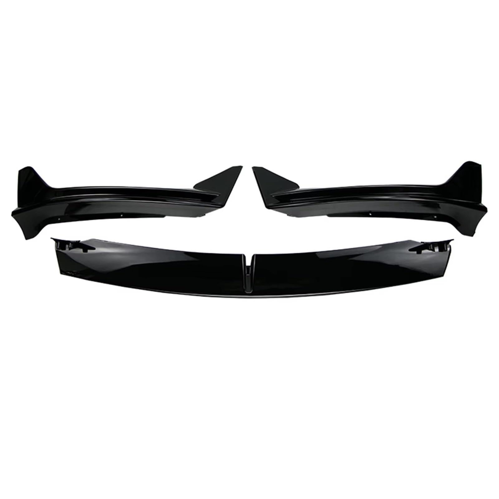 OTOZUM Kofferraumspoiler Kompatibel Mit Tesla Für Model 3 Für Model Y 2017 2018 2019 2020 2021 2022 2023 Frontstoßstange Frontlippe Frontschaufel-Kit Body Spoiler Splitter Kit(Y Bright Black) von OTOZUM