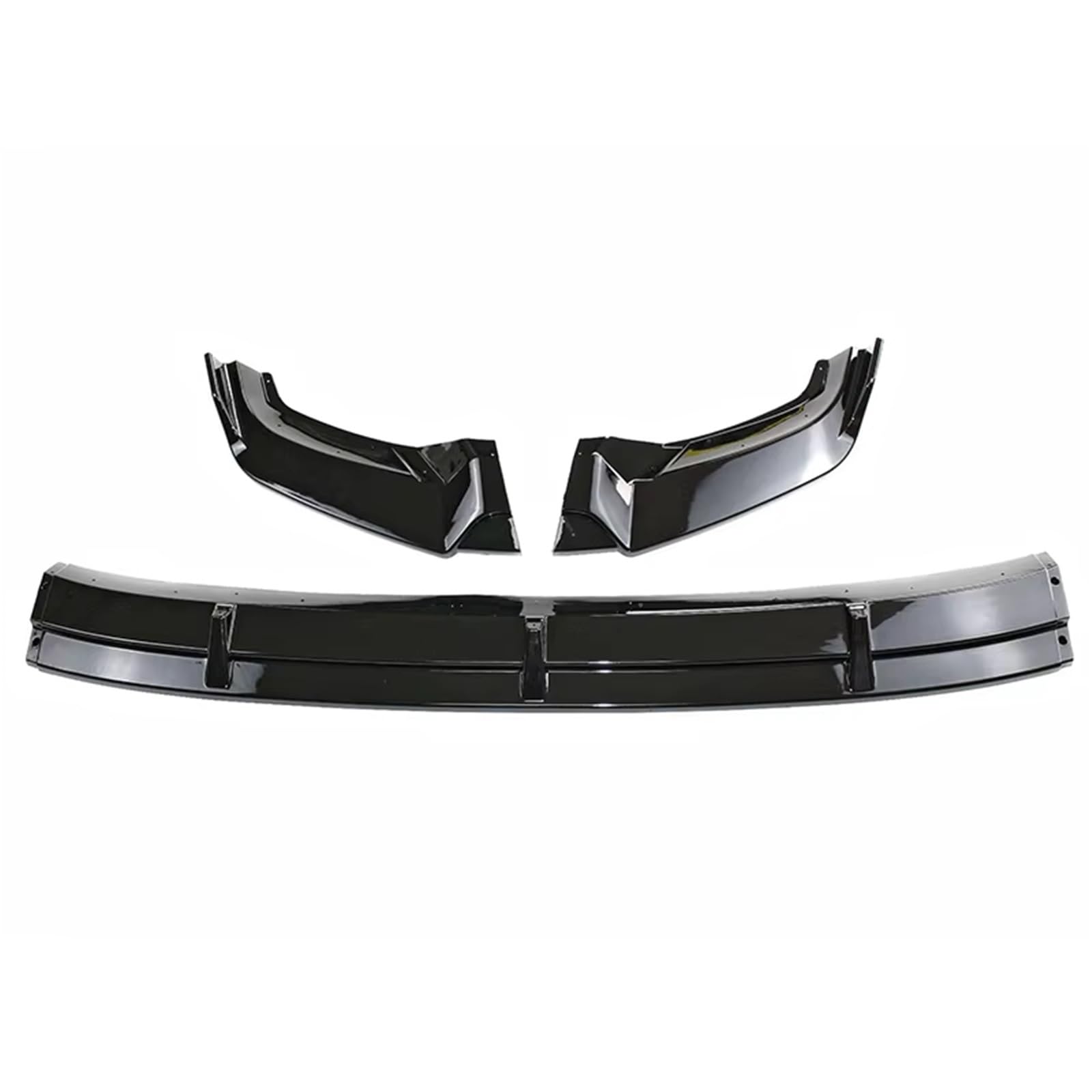 OTOZUM Kofferraumspoiler Kompatibel Mit Vw Für Tiguan 2017 2018 2019 2020 Auto-Frontstoßstange Lippensplitter Diffusor Body-Kits Spoiler Stoßstangenschutz Schutz Zubehör(Gloss Black) von OTOZUM