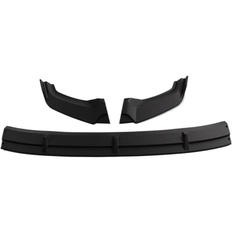 OTOZUM Kofferraumspoiler Kompatibel Mit Vw Für Tiguan L 2017 2018 2019 2020 Auto-Frontstoßstangenspoiler Frontschaufel Lippensplitter Diffusor Schutz des Karosserie-Kits Außendekoration(Matte Black) von OTOZUM