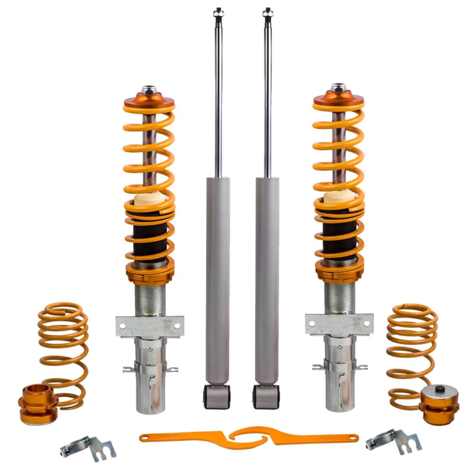 OTOZUM Kompatibel Mit A1 2010 2011 2012 2013 2014 2015 2016 2017 2018 Schrägheck. Komplettes Gewindefahrwerk, Federung, Stoßdämpfer, Gewindefahrwerk, Tieferlegungssatz Stoßdämpfer Höheverstellbar von OTOZUM