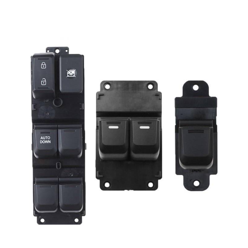 OTOZUM Kompatibel Mit K&ia Für Rio Für K2 2011-2016 Auto Elektrische Fensterheber Master Control Schalter 93570-4X000 93580-4X000 Fensterheberschalter(A Set) von OTOZUM