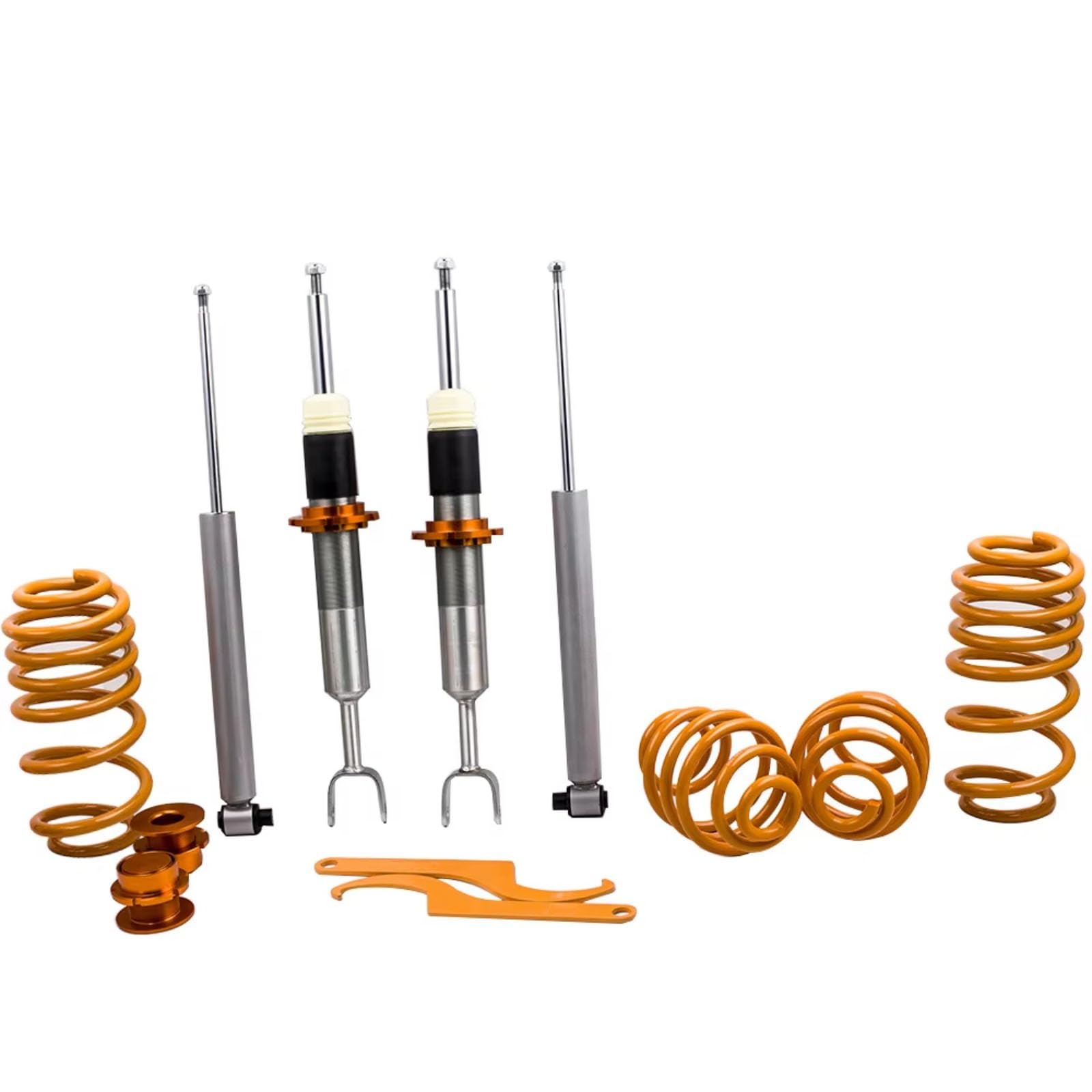 OTOZUM Kompatibel Mit VW Für Passat B5 B5.5 1996 1997 1998 1999 2000 2001 2002 2003 2004 2005. Federung, Stoßdämpfer, Gewindefahrwerk, Gewindefahrwerk, Tieferlegungssatz Stoßdämpfer Höheverstellbar von OTOZUM