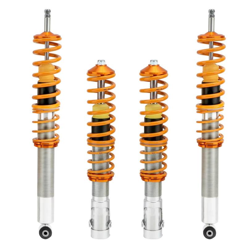 OTOZUM Kompatibel Mit VW Für Vento Für J&etta III 1H 1993 1994 1995 1996 1997 1998 Gewindefahrwerk Stoßdämpferstreben Verstellbare Federbeine Stoßdämpfer Stoßdämpfer Höheverstellbar(Yellow) von OTOZUM