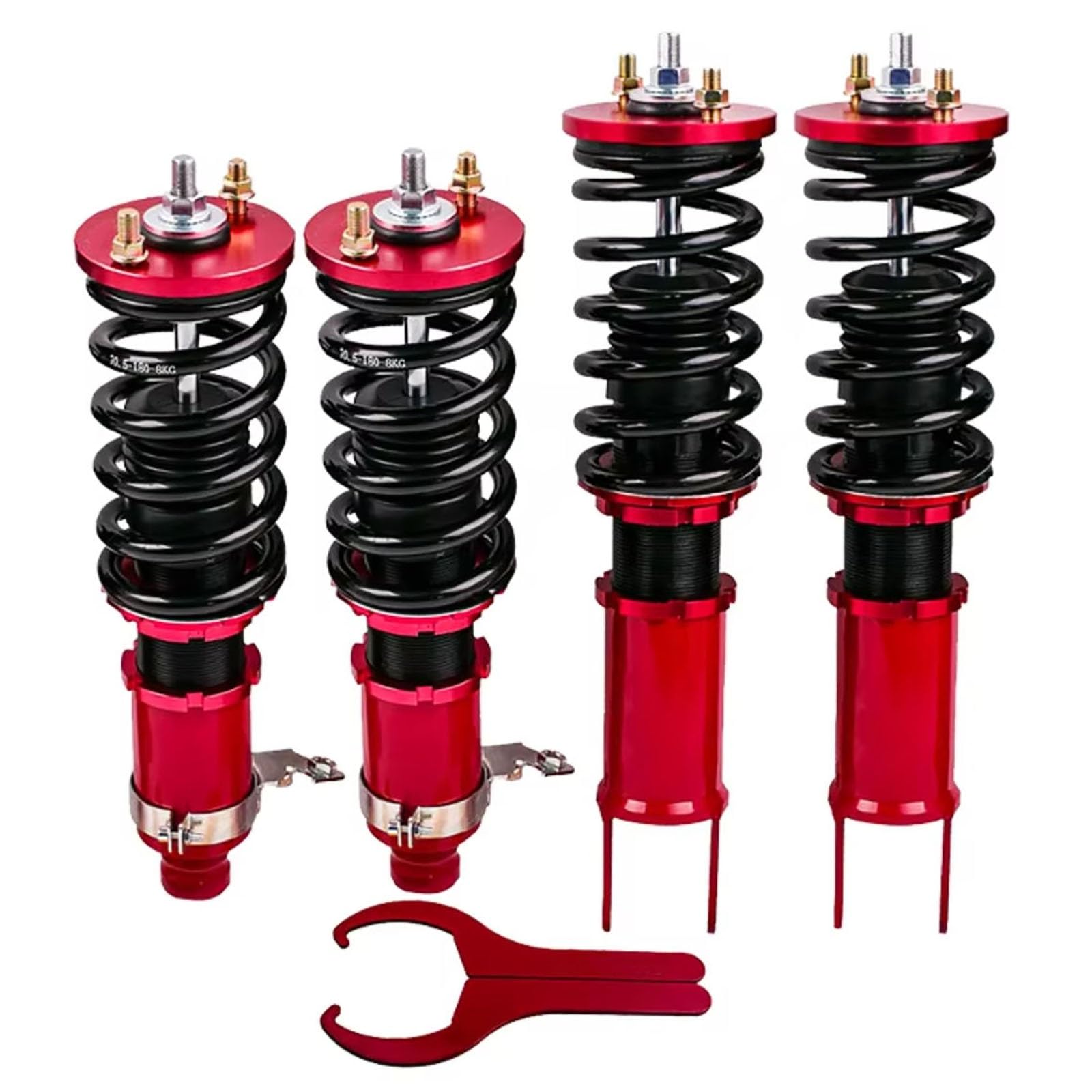 OTOZUM Kompatibel mit Acura Integra 1990 1991 1992 1993 1994 1995 1996 1997 1998 1999 2000 2001 Modifikation Coil Spring Shock Suspension Gewindefahrwerk Stoßdämpfer Höheverstellbar(Red) von OTOZUM