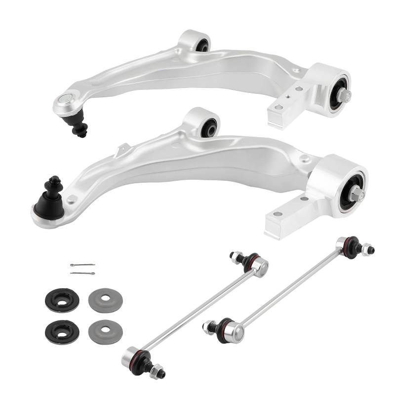 OTOZUM Lenker Radaufhängung Kompatibel Mit Acura Für MDX 2007–2013 Für ZDX 2010–2013 4 Stück Vorderradaufhängung Querlenker Kugelgelenk Sway Bar Links K621549 K622037 K750124 von OTOZUM