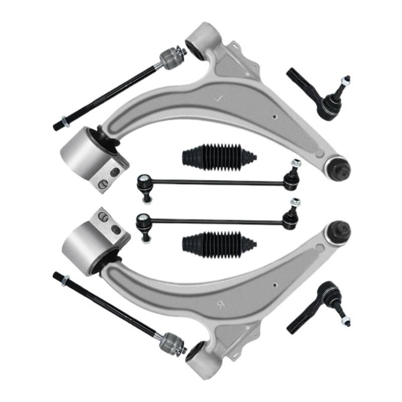 OTOZUM Lenker Radaufhängung Kompatibel Mit Chevrolet Für Cruze Für Volt 2011 2012 2013 2014 2015 10 Stück Vorderer Unterer Querlenker Kugelgelenk Spurstangenmanschette K750519 EV800884 ES800949 von OTOZUM