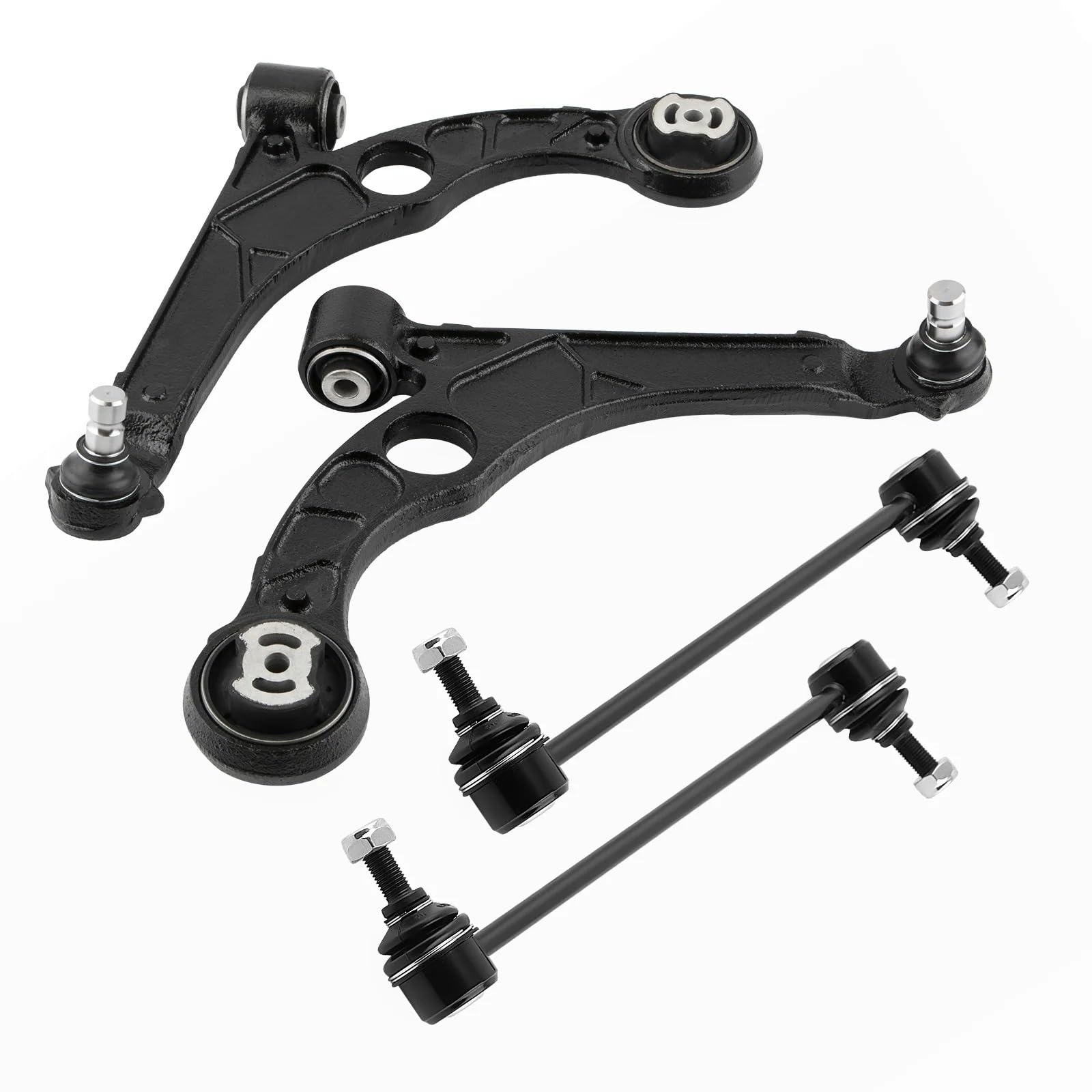 OTOZUM Lenker Radaufhängung Kompatibel Mit Dodge Für Dart 2013 2014 2015 2016 4 Stück Front Lower Arm Stabilisator Sway Bar End Links MS251201 MS251202 K750691 K750691 von OTOZUM