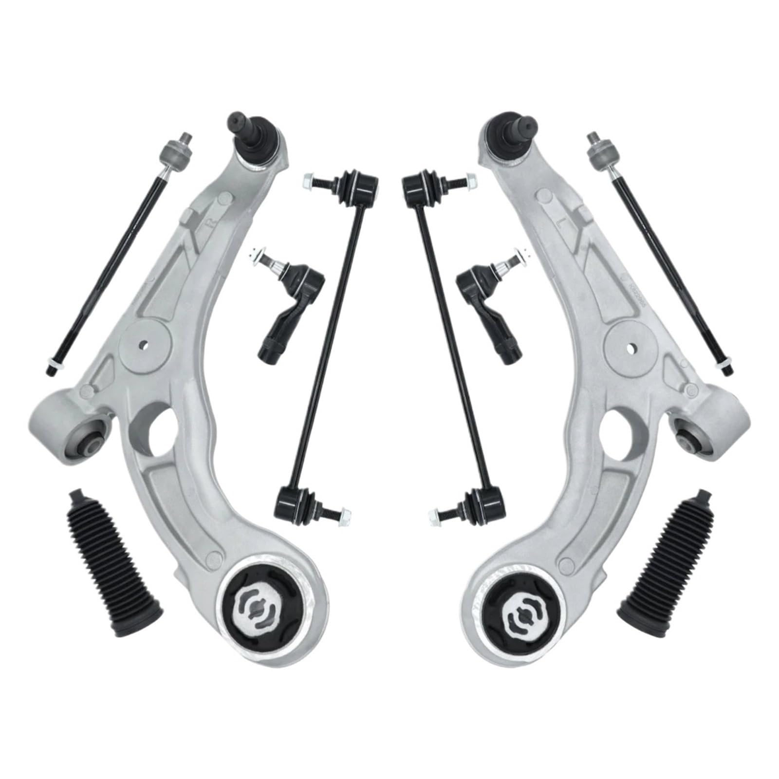 OTOZUM Lenker Radaufhängung Kompatibel Mit Dodge Für Dart 2014 2015 2016 Auto-Vorderradaufhängung, Querlenker, Stabilisator, Spurstange, Kofferraum, Querlenker-Set OEM: ES801129, ES801128, 68184560AA von OTOZUM