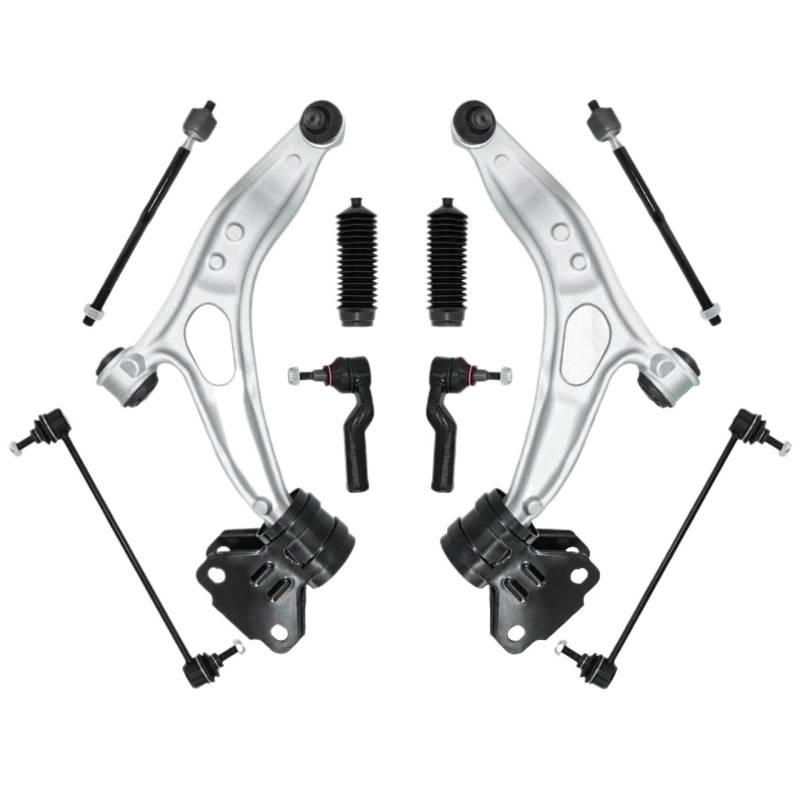 OTOZUM Lenker Radaufhängung Kompatibel Mit Ford Für Focus 2012-2016 Für C-MAX 2013-2016 10 Stück Vordere Untere Querlenker Stabilisator Link Spurstangenmanschetten-Sets K622788 K622753 von OTOZUM