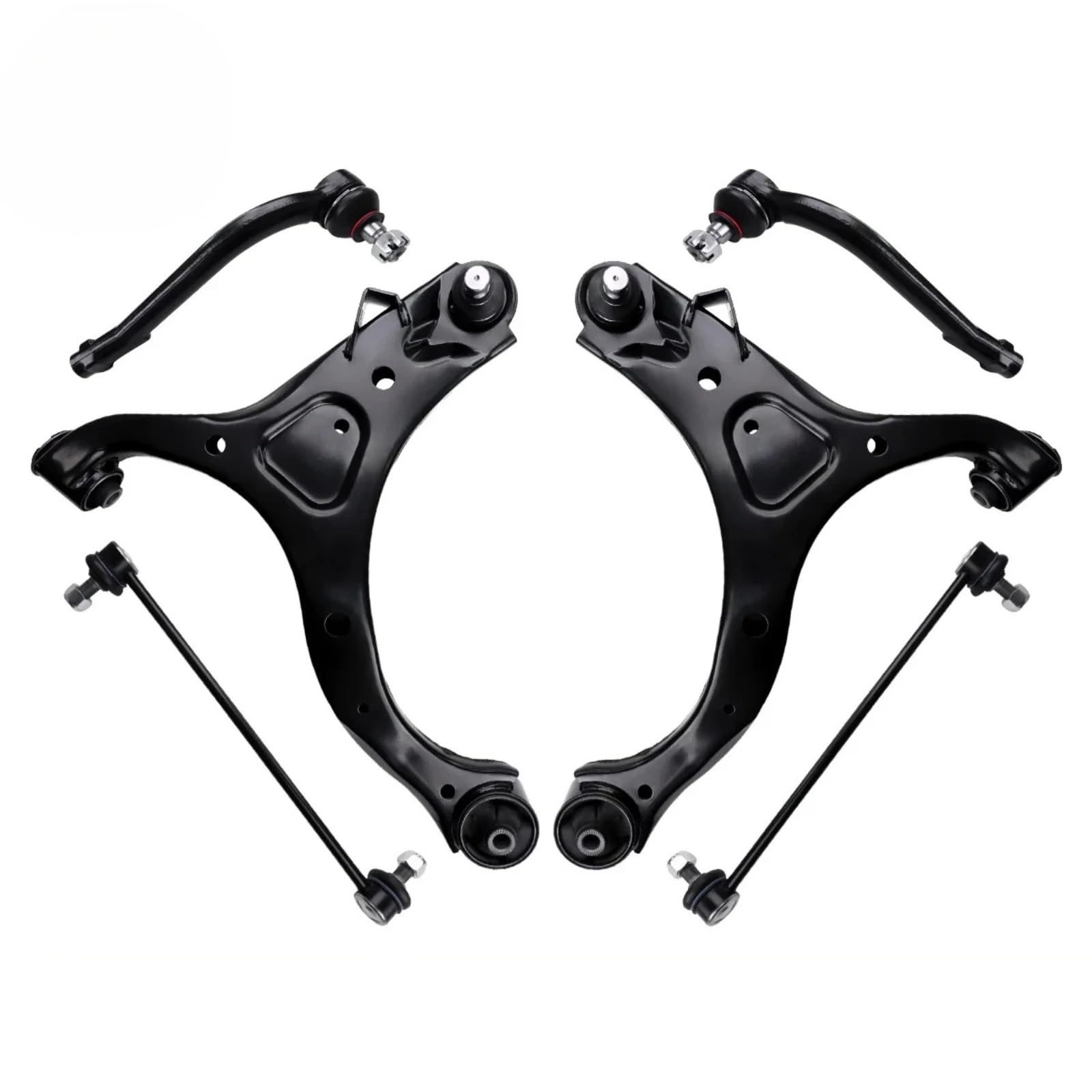 OTOZUM Lenker Radaufhängung Kompatibel Mit Hyundai Für Santa Fe 2007 2008 2009 2010 2011 2012 6 Stück Auto Vorne Unten Querlenker Kugelgelenke Stabilisator Link MS90152 MS90153 von OTOZUM