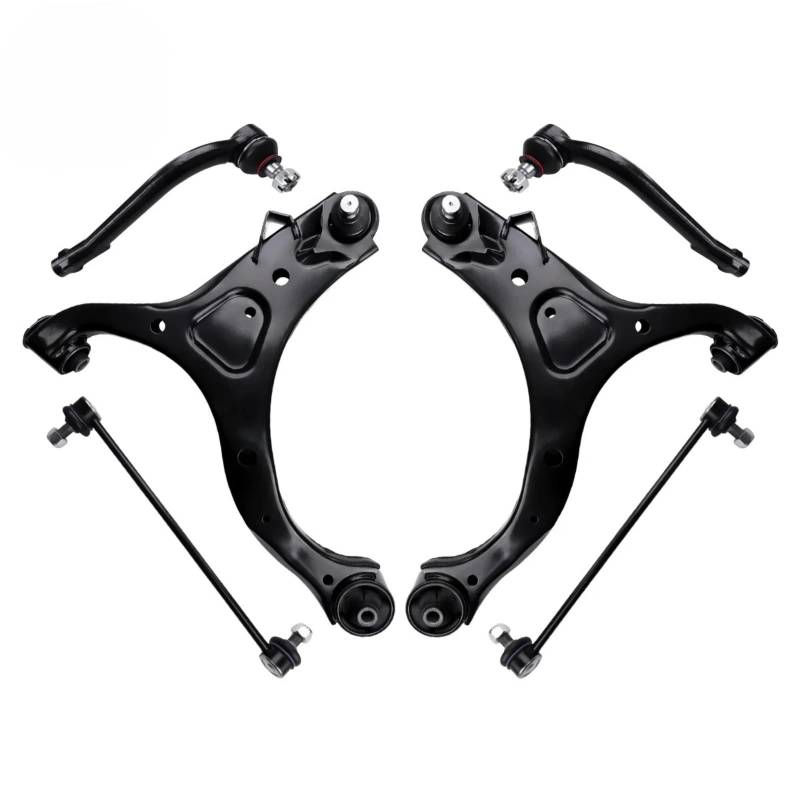 OTOZUM Lenker Radaufhängung Kompatibel Mit Hyundai Für Santa Fe 2007 2008 2009 2010 2011 2012 6 Stück Auto Vorne Unten Querlenker Kugelgelenke Stabilisator Link MS90152 MS90153 von OTOZUM