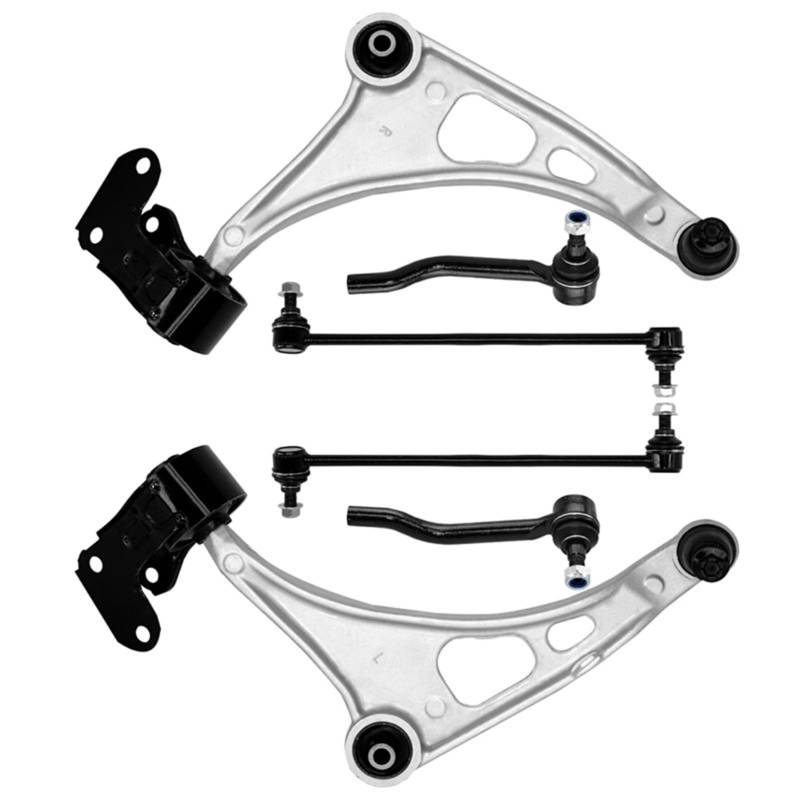 OTOZUM Lenker Radaufhängung Kompatibel Mit Pilot 2016–2022, Für Ridgeline 2017–2022, Für Passport 2019–2022, MS601229, MS601230, 6 Stück Vorderer Unterer Querlenker, Sway Bar Link Spurstange von OTOZUM