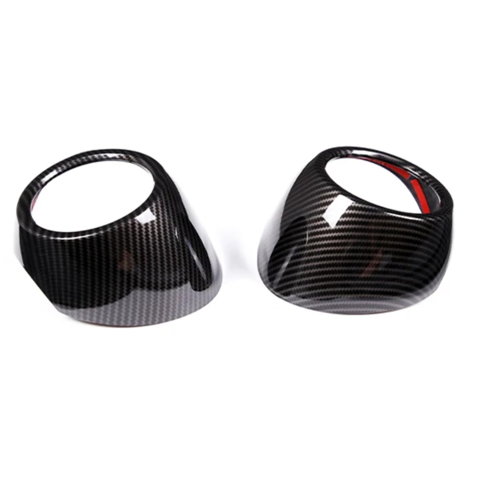 OTOZUM Lüftungsdüse Abdeckung Kompatibel Mit Toyota 86 2022 Auto Modifikation Carbon Faser Dashboard Seite Air Vent Dekoration Ring Abdeckung Trim Aufkleber(Carbon Fiber) von OTOZUM